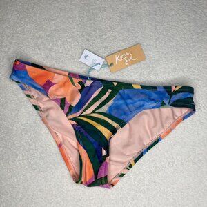 Kona Sol Womens Bikini Bottom M 8-10 Med Coverage Hipster MultiColor NWT New